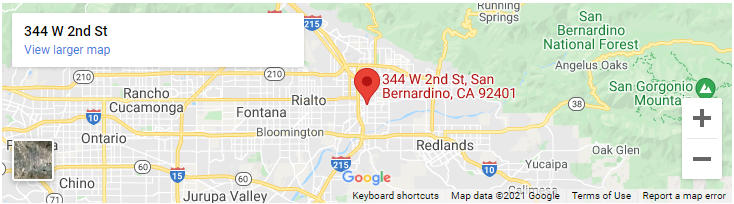 San Bernardino map